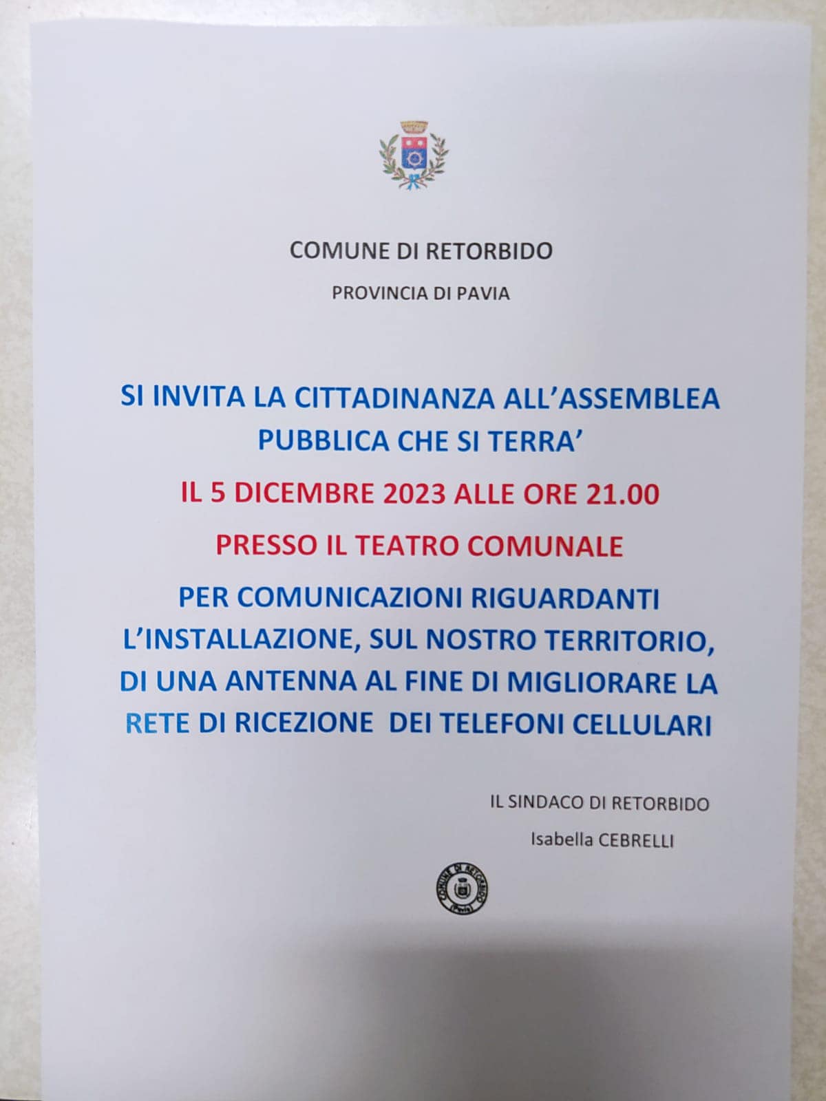 Assemblea pubblica 02/12/2023